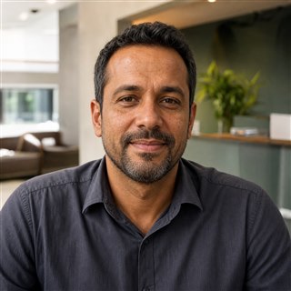Retrato ilustrativo de Carlos Silva, gerado por IA